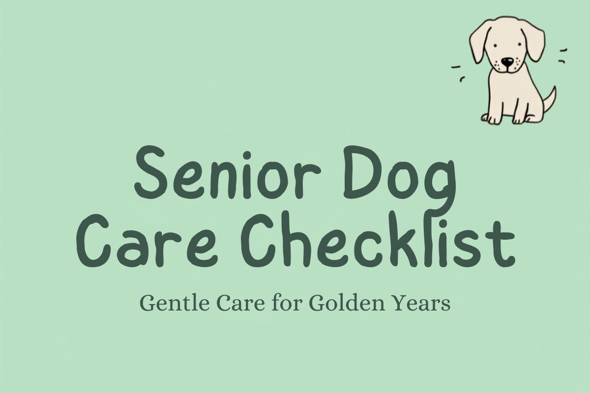 Senior Dog Care Checklist